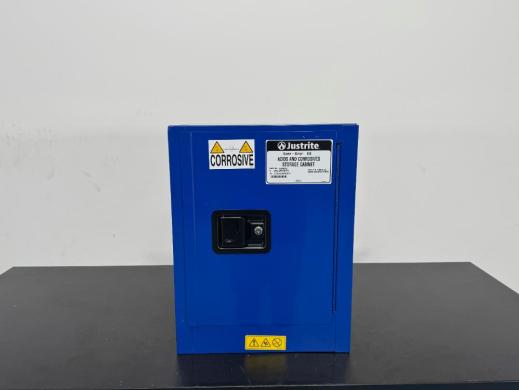 Justrite 4 Gallon Acid and Corrosive Storage Cabinet for Safe Laboratory Chemical Storage-cover
