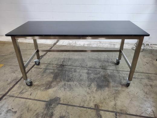 Set of Two Durable Laboratory Work Tables (1 Lab-Specific, 1 Standard)-cover