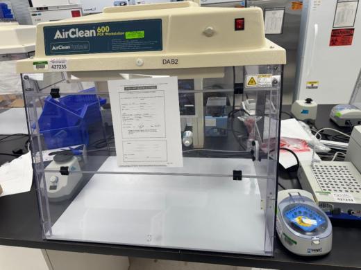 AirClean Systems AC632DB PCR Workstation with HEPA-Filtered Laminar Airflow-cover
