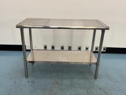 Trinity 4' Stainless Steel Laboratory Workbench with Lower Shelf-cover