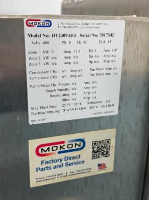 Mokon DT4309AFJ Industrial Temperature Control Unit with Pressure Gauges-cover