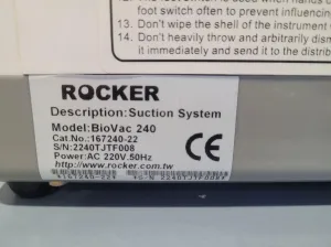 Portable Suction System Vacuum Pump - ROCKER BIOVAC 240, 5 of 6