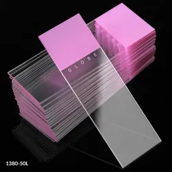 Globe Scientific Diamond® White Glass Color-Coded Microscope Slides with 90° Corners, Model 1380-50P, 3 of 9