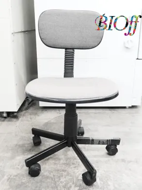 9250 Gray Laboratory Chair with Backrest and Casters