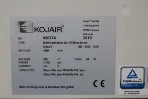 Kojair BioWizard Silver SL-170 Biological Safety Cabinet, 4 of 4