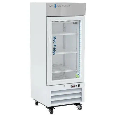 American BioTech Supply 12 Cu Ft Pharmacy Glass Door Refrigerator PH-ABT-NSF-S12G