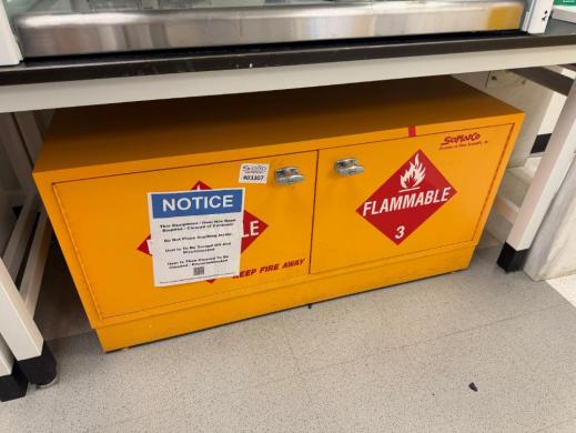SciMatCo Flammable Storage Cabinet for Safe Chemical and Flammable Liquid Storage-cover