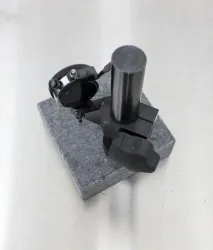 CDI Chicago Dial Indicator Base Stand 6066-1S with 6x6 Granite Base and Steel Stem, 2 of 8