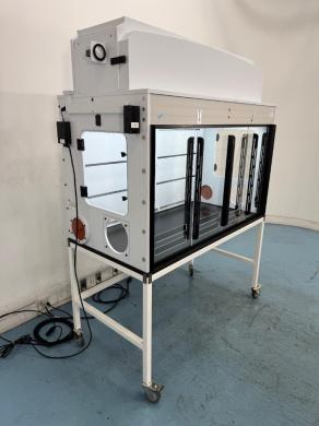 Flow Sciences CQ23734-01 Custom Laboratory Containment Enclosure with Sliding Door on Mobile Stand-cover