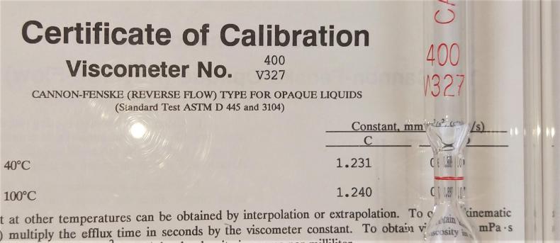 Cannon-Fenske CFOC-400 Certified Opaque Viscometer Tube - Size 400-cover