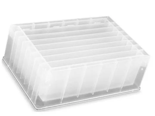 Agilent 201282-100 Polypropylene 8-Row Reservoir with Pyramid Base, 85 mL Capacity