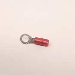 TE Connectivity MS25036-103 Red Ring Tongue Terminal, M5, 18 AWG PIDG Series (14 Pack), 3 of 5
