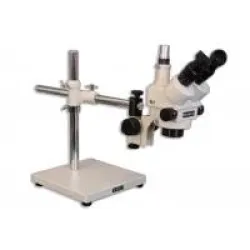 Meiji EMZ-5TR Trinocular Zoom Stereo Microscope with S-4200 Boom Stand, 2 of 6