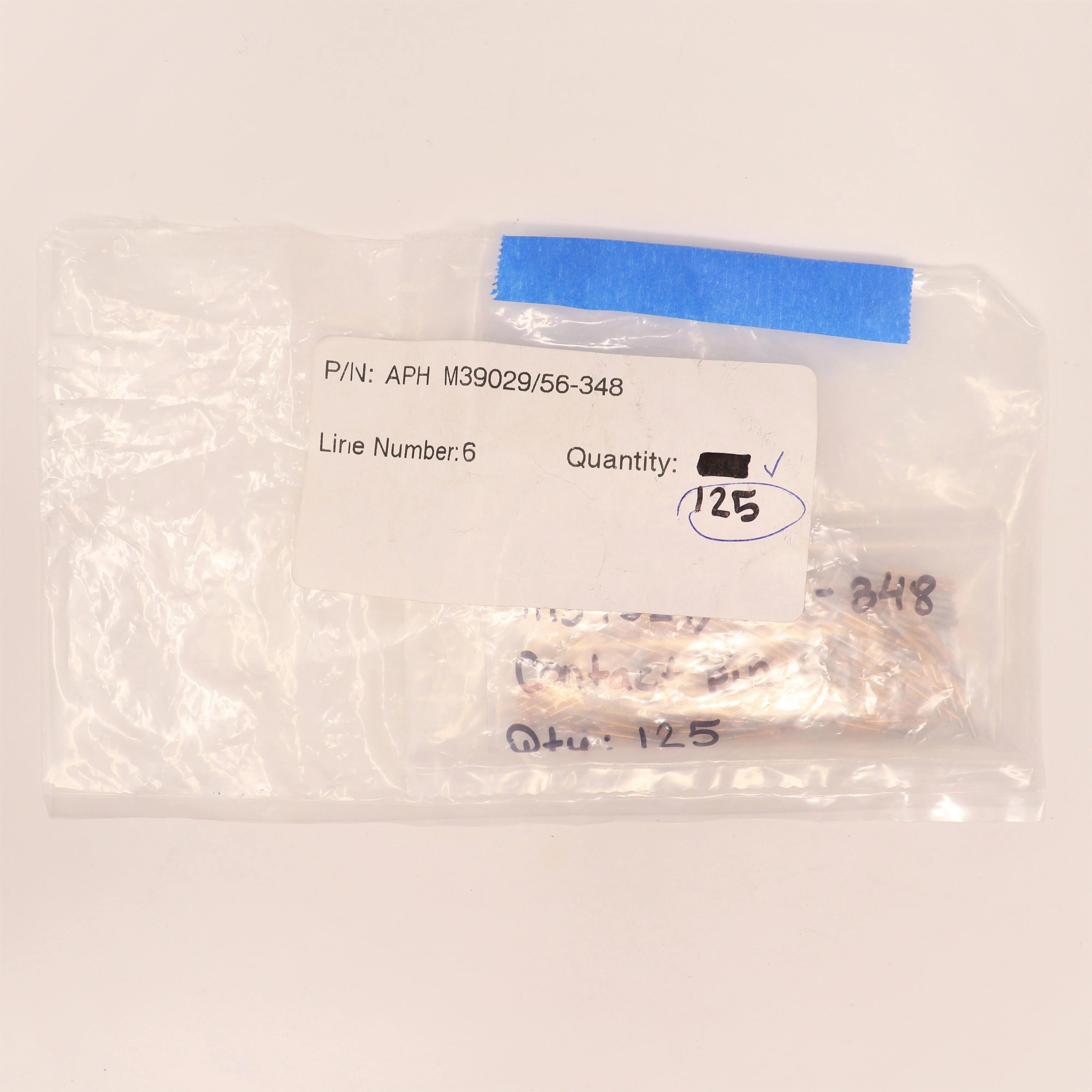 Amphenol M39029/56-348 Gold Crimp Contact Socket 22D 22-28 AWG, Pack of 125