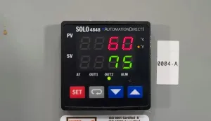 Bellows Valvair Industrial Pneumatic Cylinder System with AutomationDirect SOLO 4848 Temperature Controller, 3 of 4