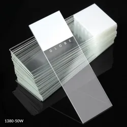 Globe Scientific Diamond® White Glass Color-Coded Microscope Slides with 90° Corners, Model 1380-50L, 6 of 9