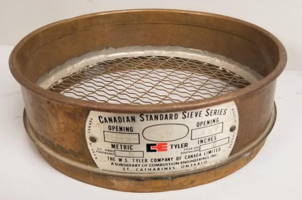 Tyler #5 Brass 8" Sieve with 4mm Aperture-cover