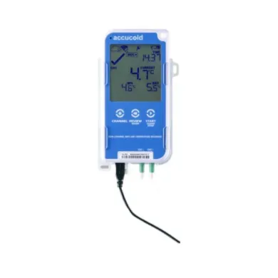 Accucold DL22BWIFIKIT WiFi Enabled Dual Channel Digital Data Logger for Cold Storage Monitoring
