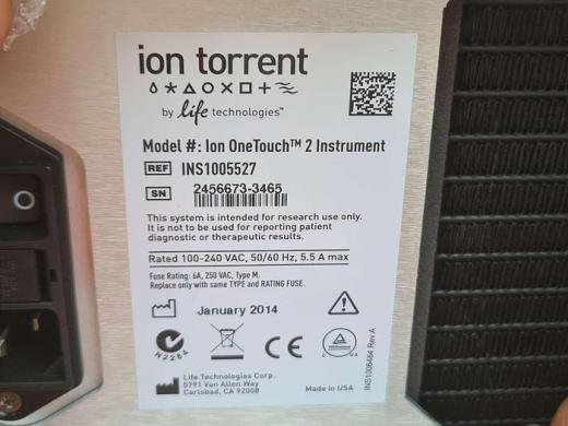 Life Technologies Ion Torrent OneTouch 2-cover