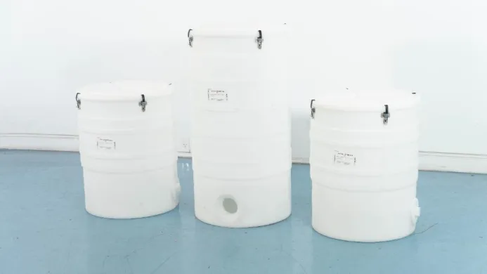 Thermo Fisher Scientific HyPerforma DS 300 Bioprocessing Drums – 2x 50L & 1x 200L Capacity