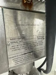 Precision Stainless 600L Stainless Steel Mixing Tank with Lightning Drive DX-2 Mixer, 3 of 4