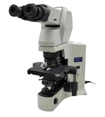Olympus BX41 Microscope with Plan Apo Objectives and Tilting Telescoping Head for Pathology-cover