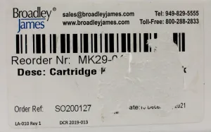 Broadley-James D540-B120-PT-D9 Dissolved Oxygen Sensor Accessory Kit, 6 of 11