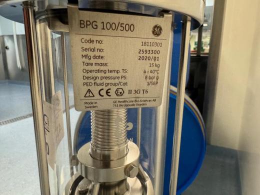 GE BPG 100/500 Stainless Steel Chromatography Column for Liquid Chromatography-cover