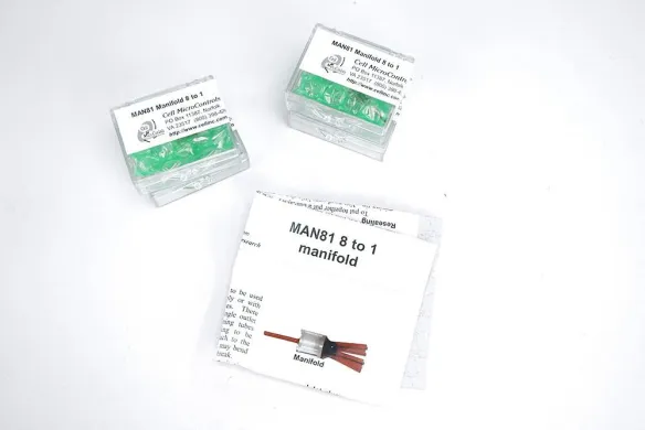 Cell Micro Controls MAN81 8-to-1 Microfluidic Manifold, Set of 4