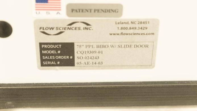 Flow Sciences 75-Inch Portable Ventilated Enclosure for Laboratory Use-cover