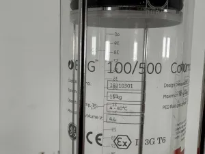 Cytiva 18110301 100/500 Preparative Glass Chromatography Column with Adjustable Valve and Tripod Stand, 2 of 4