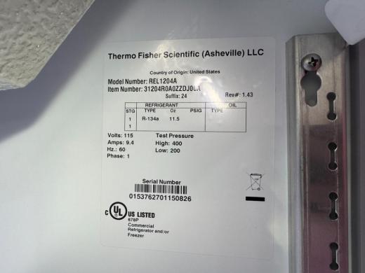 Thermo Revco REL1204A Single-Door Laboratory Refrigerator for Precise Sample Storage-cover