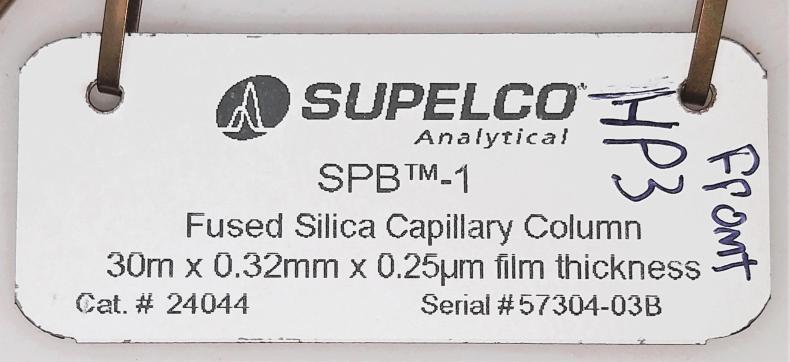 Supelco SPB-1 Capillary Gas Chromatography Column, 30M x 0.32mm x 0.25µm-cover