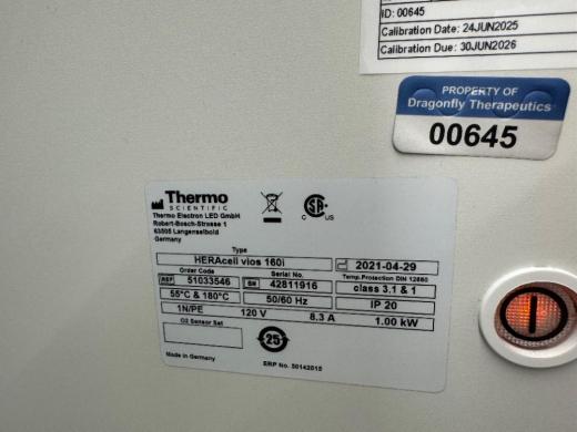Thermo Scientific HERAcell vios 160i Double Stack CO2 Incubator for Cell Culture-cover
