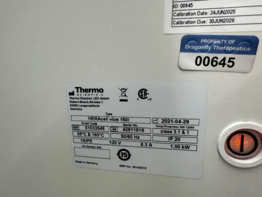 Thermo Scientific HERAcell vios 160i Double Stack CO2 Incubator for Cell Culture