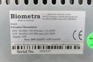 Analytik Jena Biometra T-Gradient 96-Well PCR Thermal Cycler with Linear Gradient Technology, 11 of 11