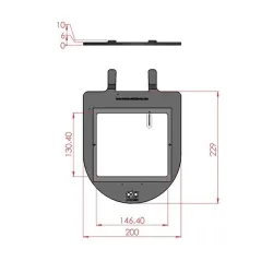 Okolab NIKON SMZSS Glass Warming Plate with Temperature Controllers for Nikon Stereo Microscopes, 3 of 4