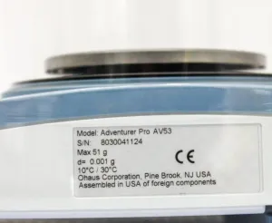 Ohaus Adventurer Pro AV53 Analytical Balance for Precision Mass Measurement, 5 of 8