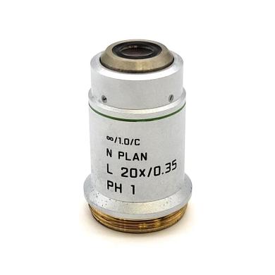 Leica N Plan L 20x Phase Contrast Microscope Objective, ∞/1.0/C, Model 506248-cover