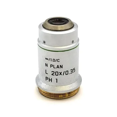Leica N Plan L 20x Phase Contrast Microscope Objective, ∞/1.0/C, Model 506248