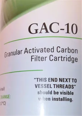 Pentek GAC-10 Granular Activated Carbon Filter Cartridge