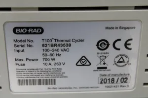 Bio-Rad T100 Gradient 96-Well PCR Thermal Cycler with 5.7" Touchscreen, 8 of 8