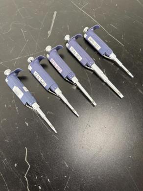 Rainin Pipet-Lite Single Channel Manual Pipettes, Set of 5, Various Volumes (10, 20, 200 µL)-cover