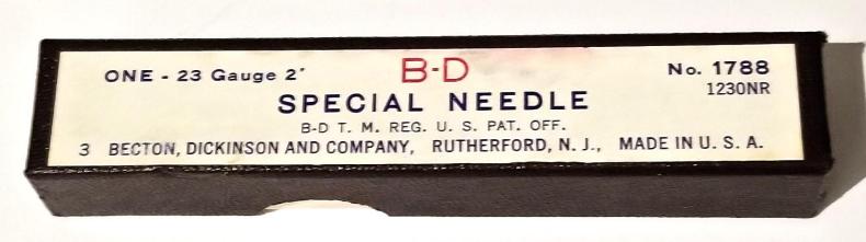 B-D 1788 Injection Needles with Luer Lock - 23 Gauge (Pack of 3)-cover