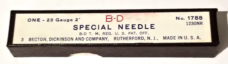 B-D 1788 23 Gauge Luer Lock Injection Needles (Pack of 3)