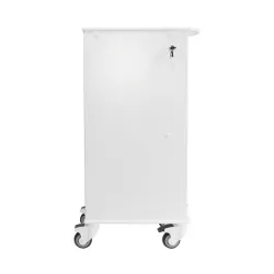 TrippNT 6 Shelf Narrow Locking Cart with Locking Roll-Top Door and HDPE Construction, 10 of 11