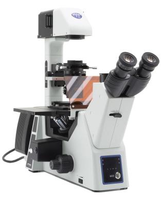IOS IM-5 Inverted LED Fluorescence and Phase Contrast Microscope with UV and B&G Filter Set-cover