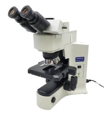 Olympus BXM41-LED Metallurgical Microscope with Trinocular Head-cover