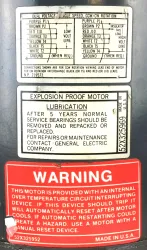 General Electric 5KC45MG13882EX Explosion-Proof Motor (1/2 HP), 5 of 6
