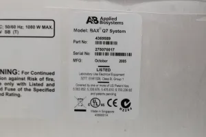 Applied Biosystems BAX Q7 Real-Time PCR Molecular Pathogen Detection System, 3 of 3